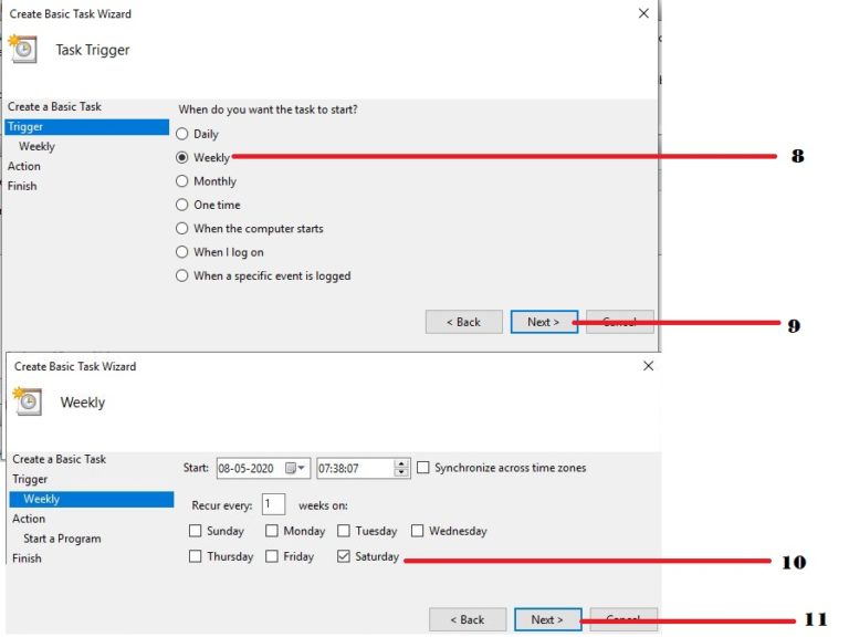 How to Auto Delete the Recycle Bin files on Windows 10 Using Task